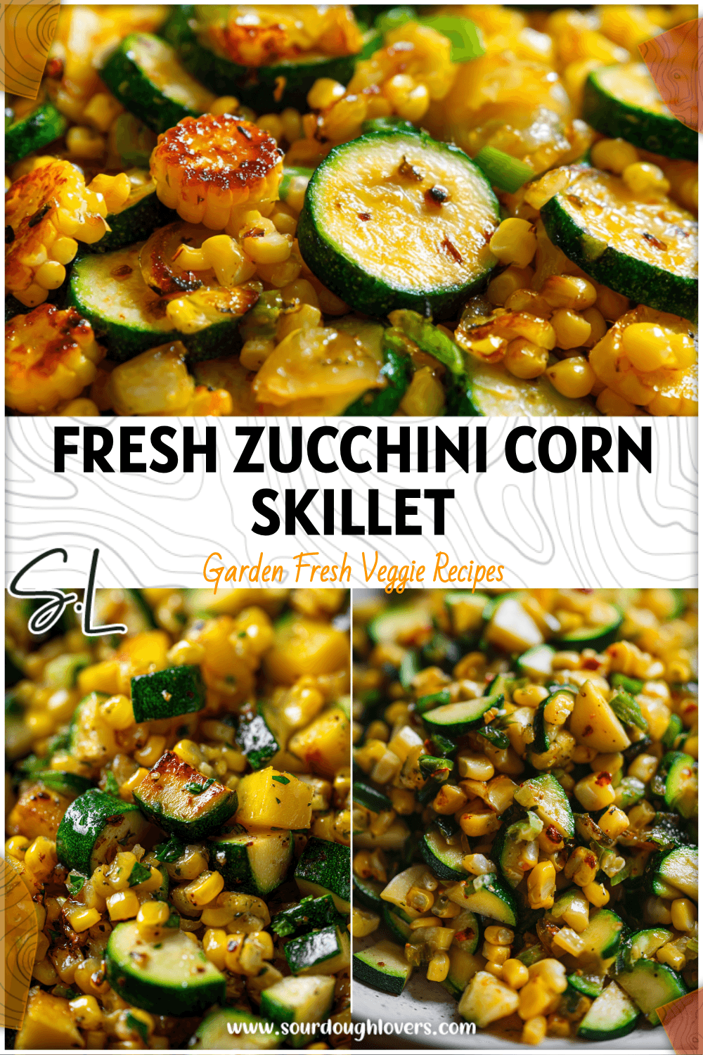 Colorful Zucchini Corn Skillet with sautéed corn and squash served as a healthy summer side dish. 26
